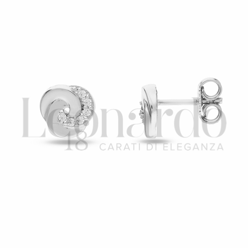 Misura o soggetto Nodo con Zircone bianco in Oro Bianco da 2gr.