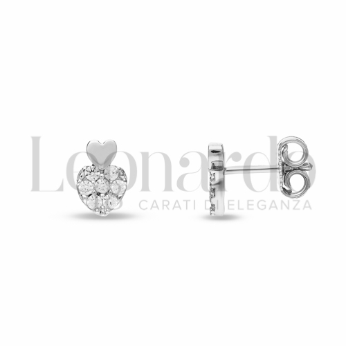 con Zircone bianco in Oro Bianco da 1,3gr.