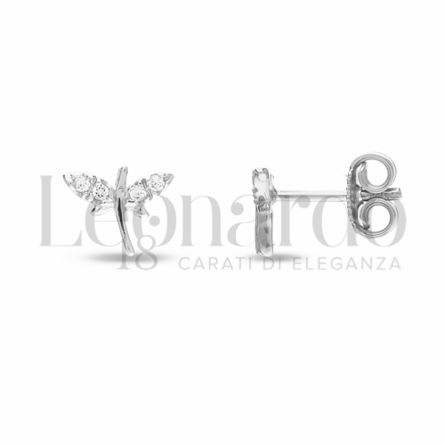 con Zircone bianco in Oro Bianco da 1,2gr.