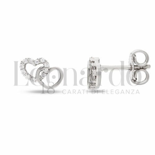 con Zircone bianco in Oro Bianco da 1,8gr.