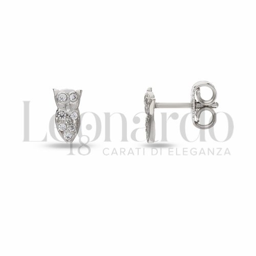 con Zircone bianco in Oro Bianco da 1gr.