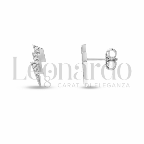con Zircone bianco in Oro Bianco da 1,4gr.