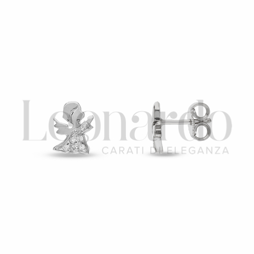 con Zircone bianco in Oro Bianco da 1,7gr.