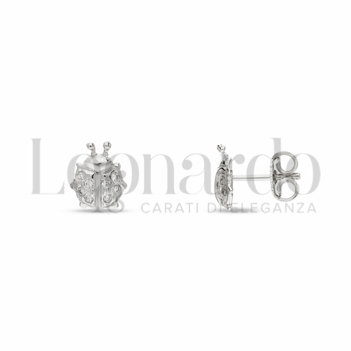 con Zircone bianco in Oro Bianco da 1,5gr.