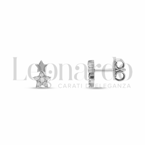 con Zircone bianco in Oro Bianco da 1,3gr.