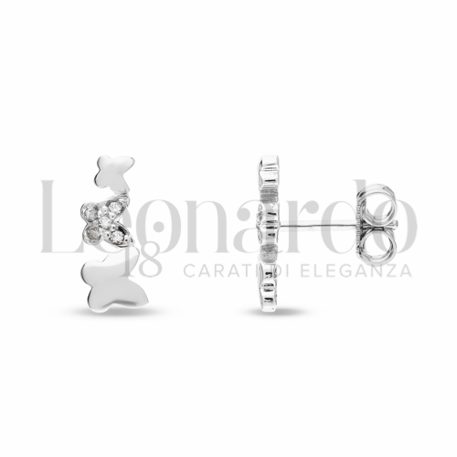 Misura o soggetto Farfalla con Zircone bianco in Oro Bianco da 1,8gr.
