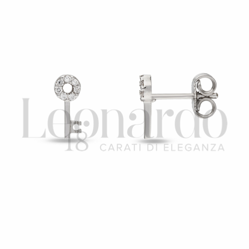 con Zircone bianco in Oro Bianco da 1,2gr.