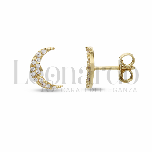 Misura o soggetto 2° Misura con Zircone bianco in Oro Giallo da 1,4gr.