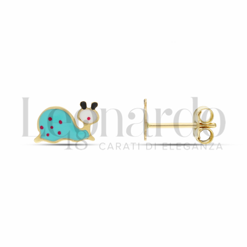 Misura o soggetto Lumaca con Smalto in Oro Giallo da 0,9gr.