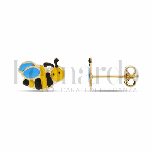 Misura o soggetto Ape con Smalto in Oro Giallo da 1,1gr.
