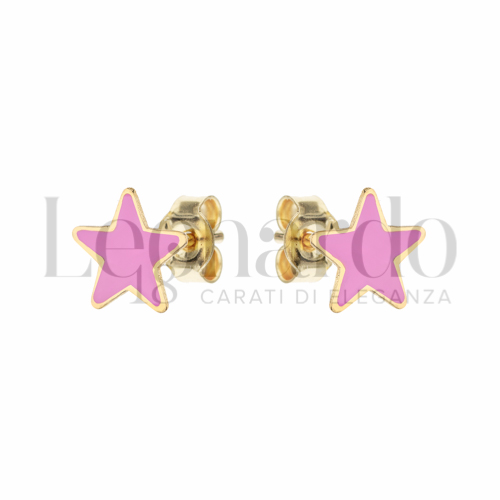 Misura o soggetto Stella con Smalto in Oro Giallo da 0,8gr.