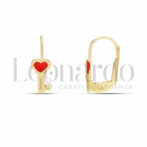 Misura o soggetto Chiave con Smalto in Oro Giallo da 1,4gr.