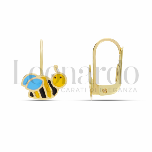 Misura o soggetto Ape con Smalto in Oro Giallo da 1,6gr.