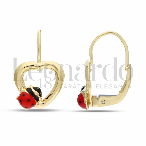 con Smalto rosso in Oro Giallo da 2gr.