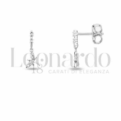 Finitura o soggetti Lucida con Zircone bianco in Oro Bianco da 1,6gr.
