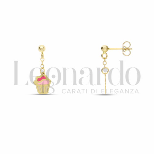 Finitura o soggetti Cupcake con Smalto in Oro Giallo da 1,1gr.
