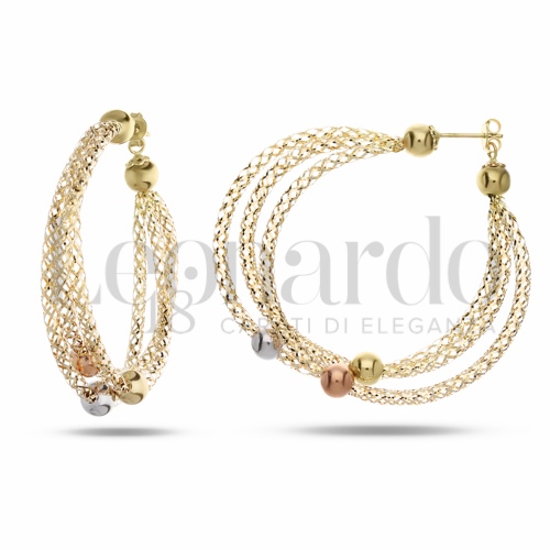 in Oro Giallo, Oro Bianco e Oro Rosa da 4,9gr.