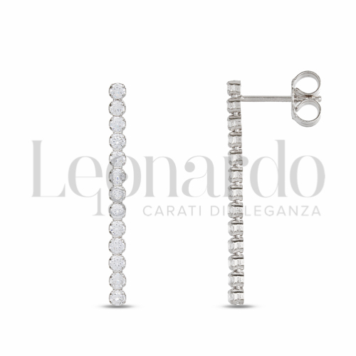 con Zircone bianco in Oro Bianco da 1,9gr.
