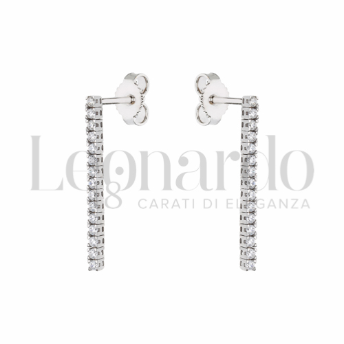 Filo singolo con Zircone bianco in Oro Bianco da 2,1gr.