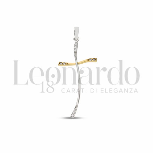 con Zircone bianco in Oro Bianco e Oro Giallo da 0,8gr.