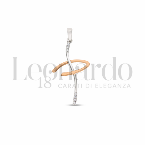 con Zircone bianco in Oro Bianco e Oro Rosa da 0,8gr.