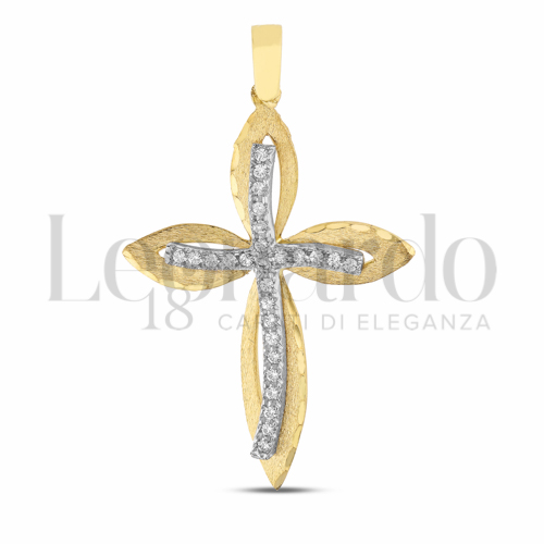 con Zircone bianco in Oro Bianco da 4,4gr.