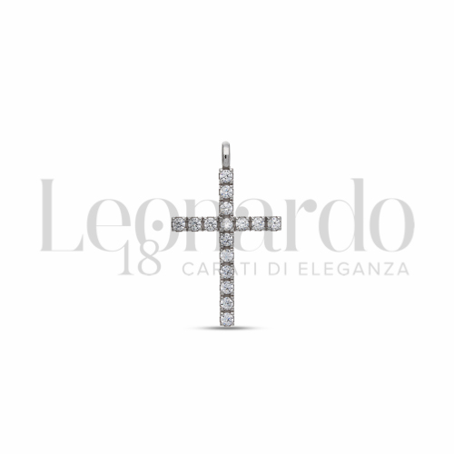 con Zircone bianco in Oro Bianco da 1,5gr.