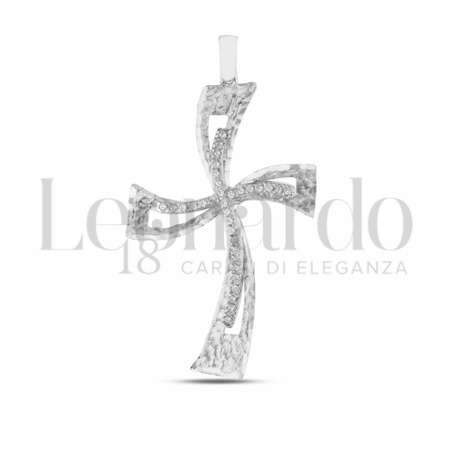 con Zircone bianco in Oro Bianco da 4,3gr.