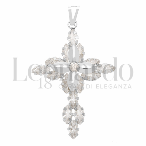 con Zircone bianco in Oro Bianco da 2,7gr.