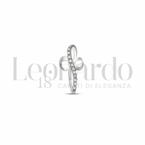 con Zircone bianco in Oro Bianco da 1,2gr.