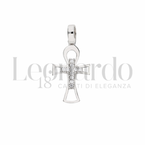 con Zircone bianco in Oro Bianco da 1,3gr.