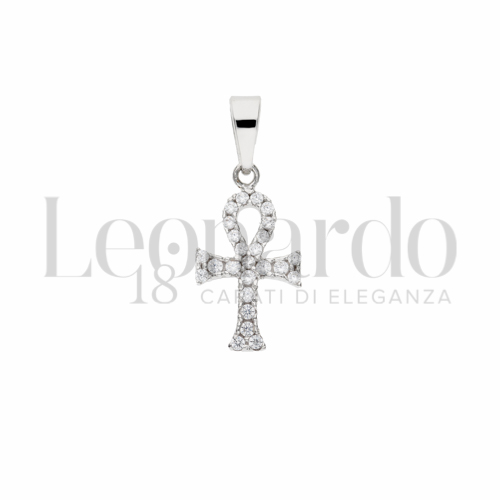 con Zircone bianco in Oro Bianco da 0,8gr.