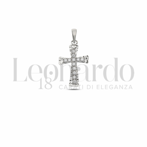 con Zircone bianco in Oro Bianco da 1,1gr.