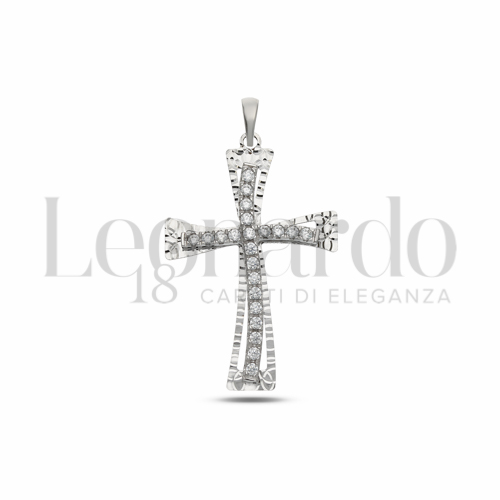 con Zircone bianco in Oro Bianco da 2,1gr.