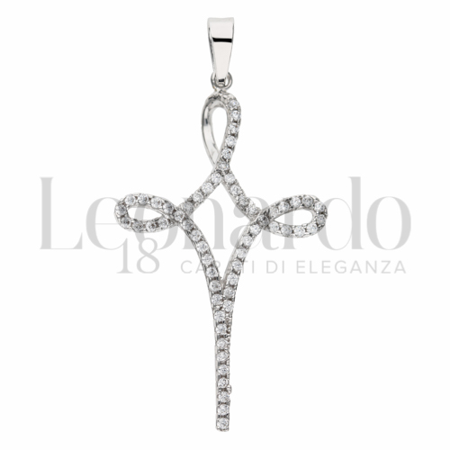 con Zircone bianco in Oro Bianco da 1,8gr.