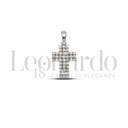 con Zircone bianco in Oro Bianco da 1,6gr.