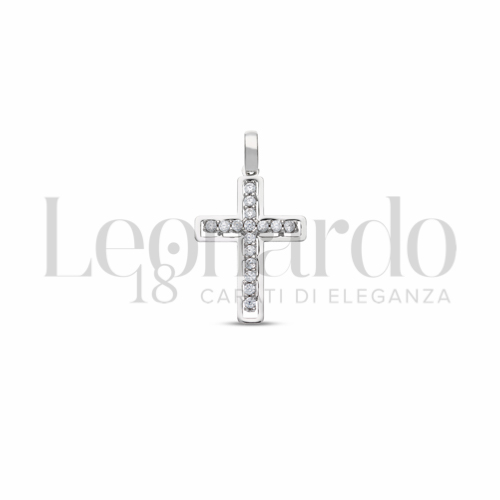 con Zircone bianco in Oro Bianco da 1,1gr.