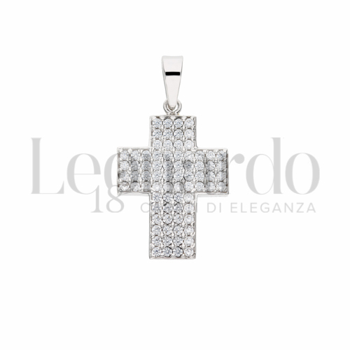 con Zircone bianco in Oro Bianco da 2,3gr.