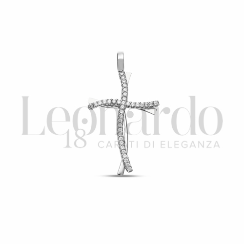 con Zircone bianco in Oro Bianco da 2gr.