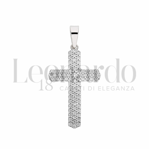 con Zircone bianco in Oro Bianco da 1,8gr.