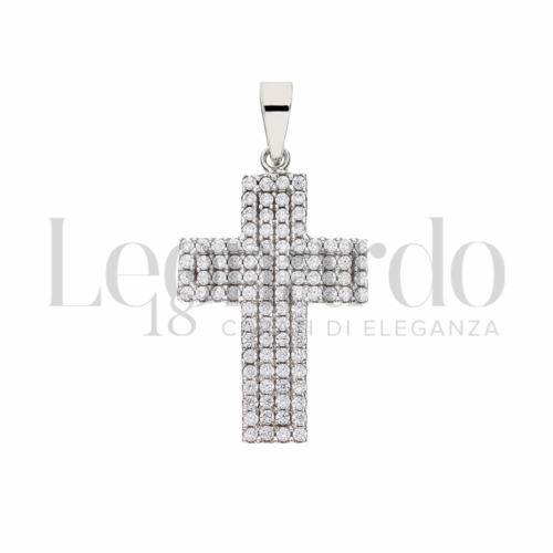 con Zircone bianco in Oro Bianco da 2,1gr.