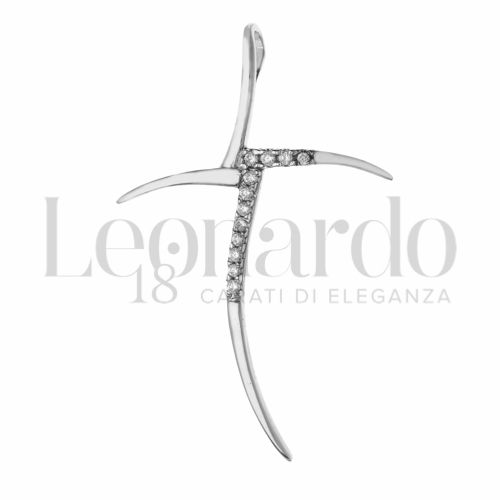 con Zircone bianco in Oro Bianco da 1,2gr.