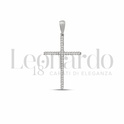 con Zircone bianco in Oro Bianco da 1,8gr.