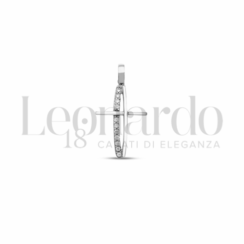 con Zircone bianco in Oro Bianco da 1,2gr.