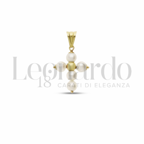 con Perla in Oro Giallo da 0,7gr.