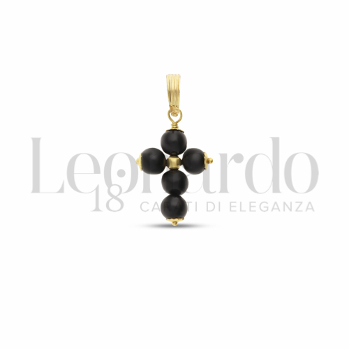 con Onice in Oro Giallo da 0,7gr.