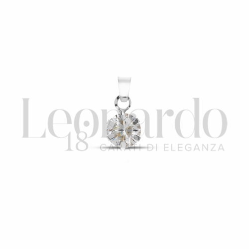 con Zircone bianco da Misura 6,00 mm in Oro Bianco da 0,5gr.