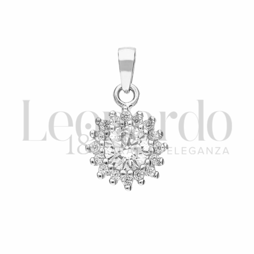 con Zircone bianco da Misura 4,00 mm in Oro Bianco da 0,8gr.