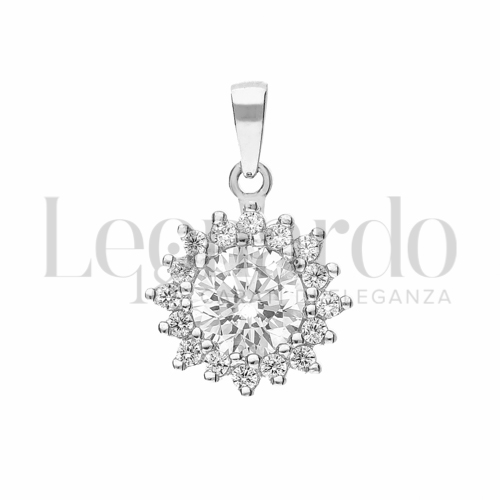 con Zircone bianco da Misura 6,00 mm in Oro Bianco da 1,6gr.