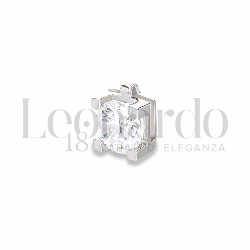con Zircone bianco da Misura o modello 5,00 mm in Oro Bianco da 0,6gr.